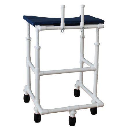 Platform Walker with Wheels Adjustable Height 400 Series PVC Frame 38 to 50 Inch Height