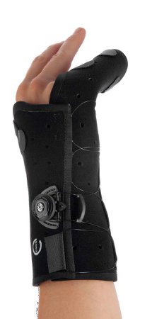 Boxer Fracture Brace Exos Thermoformable Polymer Right Hand Black