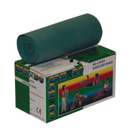 Exercise Resistance Band CanDo Green 5 Inch X 6 Yard Medium Resistance