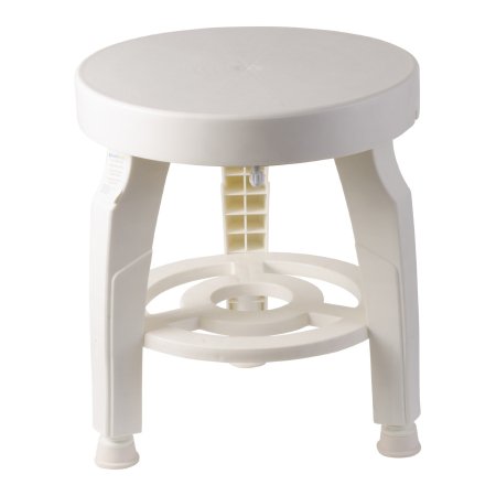 Shower Stool HealthSmart Without Arms Plastic Frame Without Backrest 16 Inch Seat Width 400 lbs. Weight Capacity