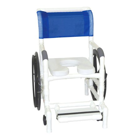 Shower Chair MJM International Fixed Arms PVC Frame