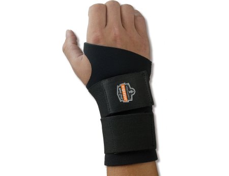 Wrist Support ProFlex 670 Ambidextrous Double Strap Neoprene Left or Right Hand Black