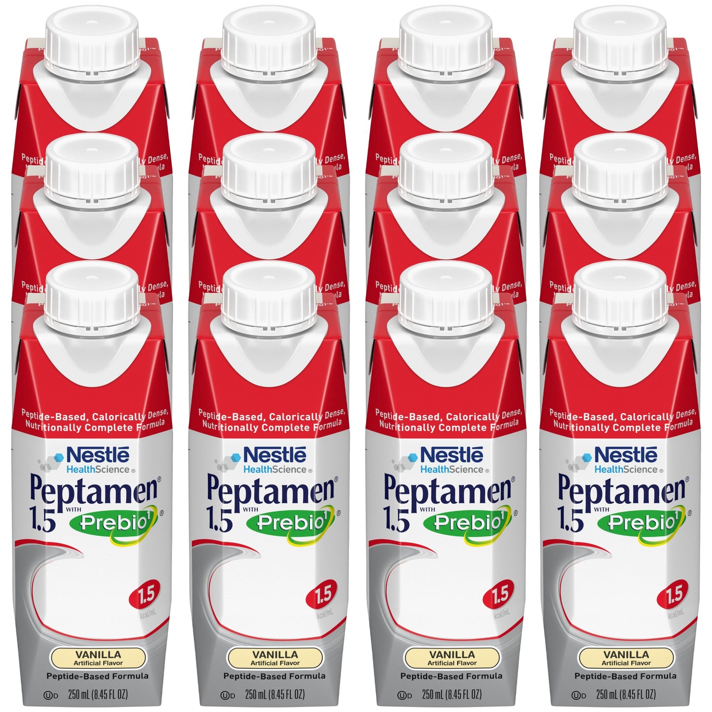 Nestle Peptamen 1.5 with Prebio 1 Vanilla Oral Supplement Liquid 250 mL Carton