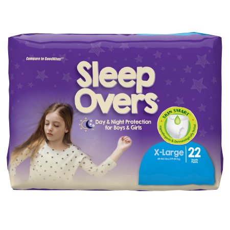 Youth Absorbent Underwear Cuties Sleep Overs Pull On with Tear Away Seams