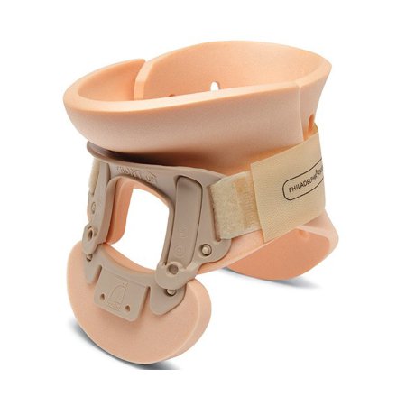 Rigid Cervical Collar Ossur Philadelphia Preformed Adult One Size Fits Most Two-Piece / Trachea Opening Adjustable Height 10 to 19 Inch Neck Circumference