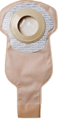 Ileostomy / Colostomy Pouch UltraLite One-Piece System 9 Inch Length Oval, Convex, Trim to Fit Drainable 1x1-1/2"