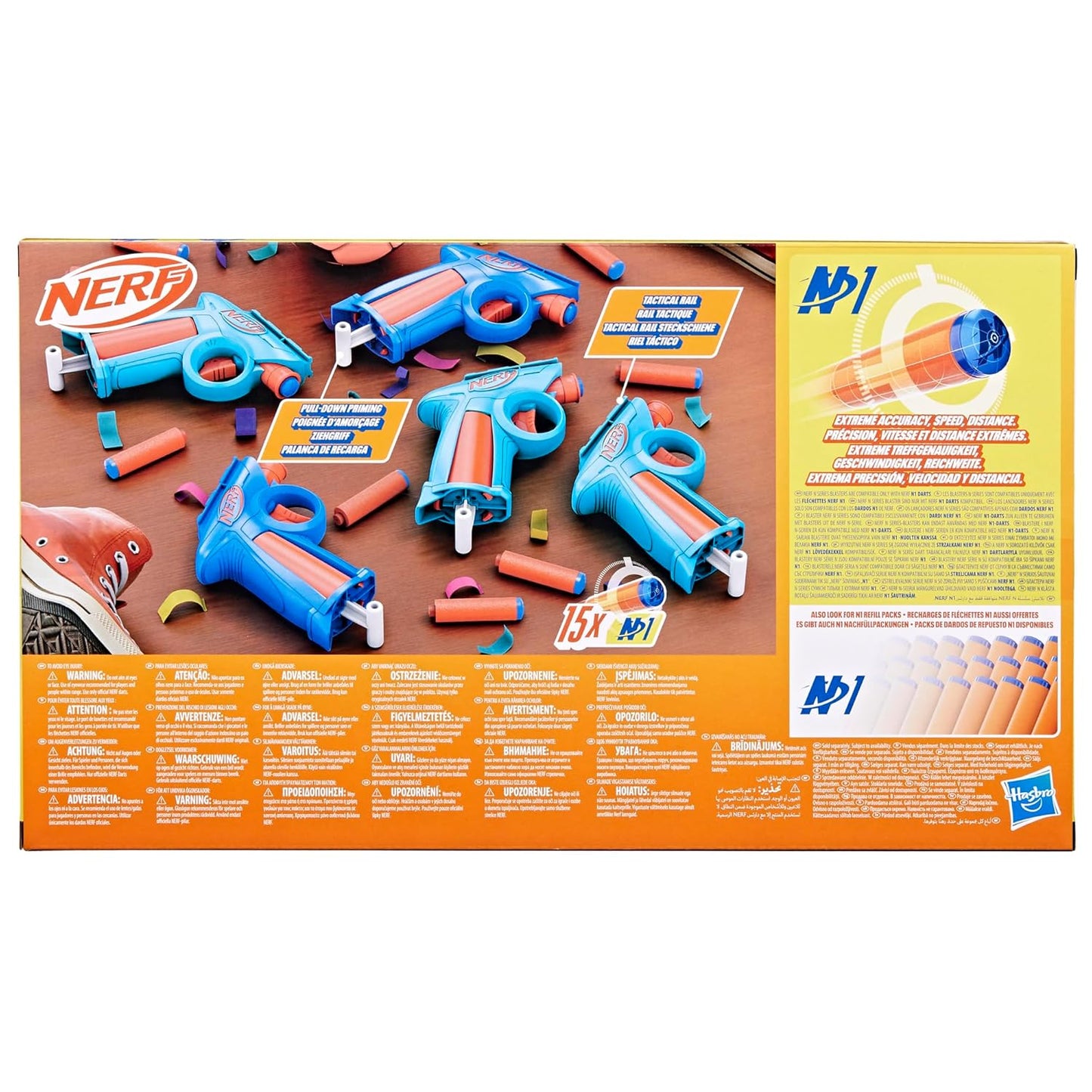 Nerf N Series Party Pack – 5 Blasters and 15 N1 Darts for High-Performance Nerf Battles
