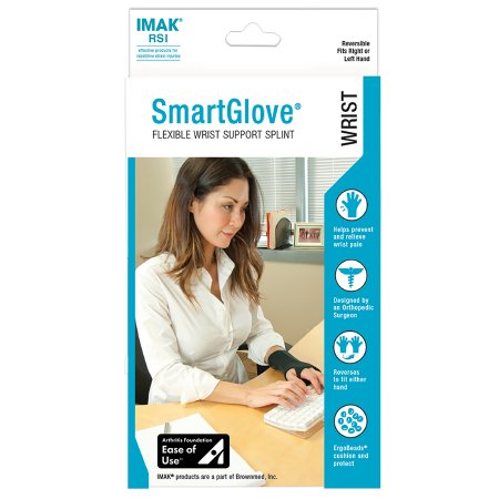 Wrist Splint IMAK RSI SmartGlove Cotton / ergoBeads Left or Right Hand Black