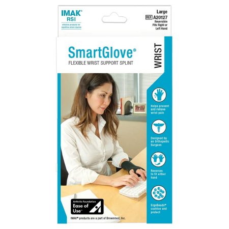 Wrist Splint IMAK RSI SmartGlove Cotton / ergoBeads Left or Right Hand Black