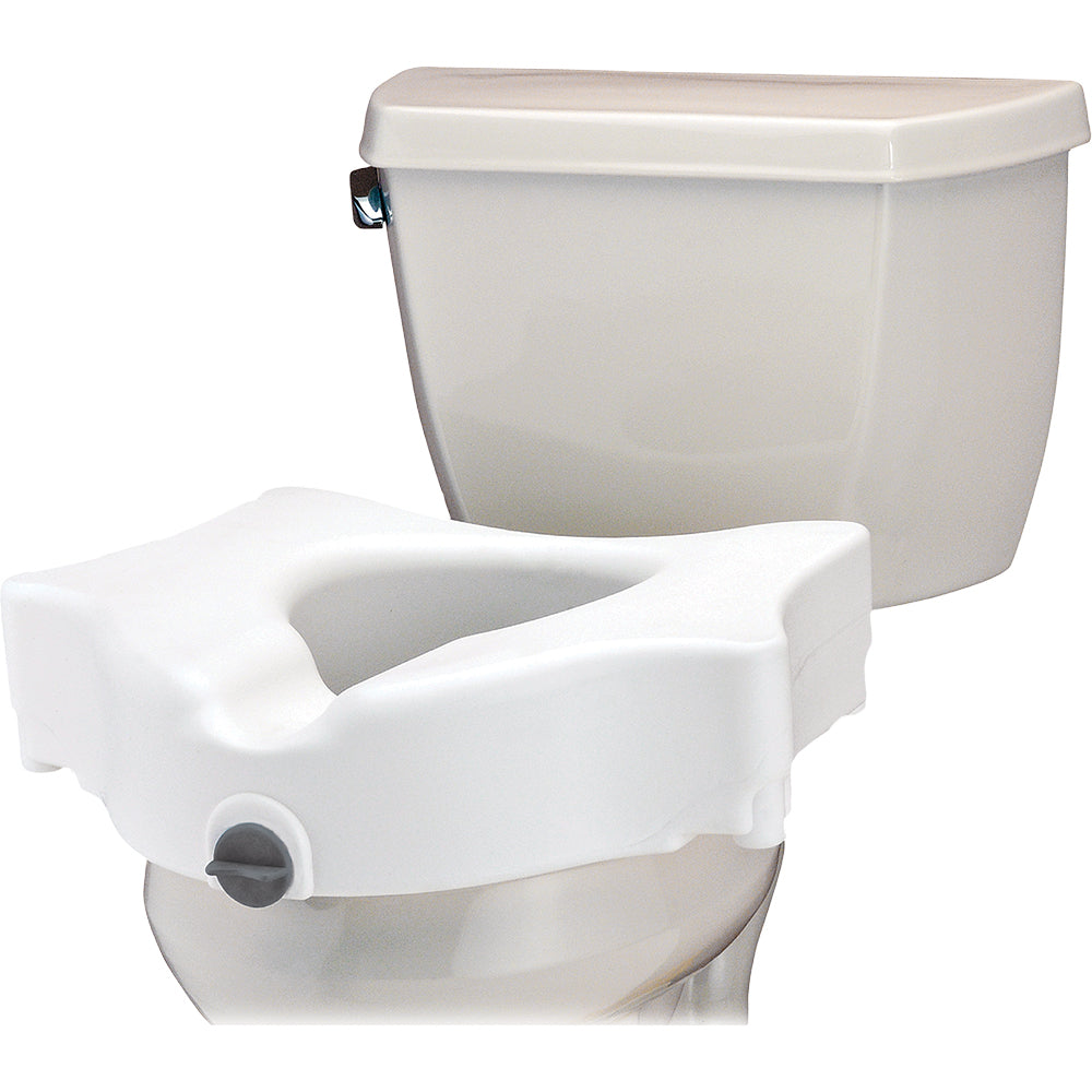 Raised Toilet Seat - 5" Locking with or without Arms