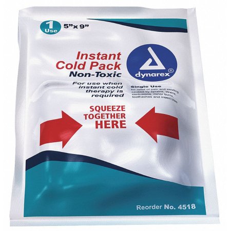 Instant Cold Pack Dynarex Non-Toxic General Purpose 5 X 9 Inch Plastic / Urea / Water Disposable