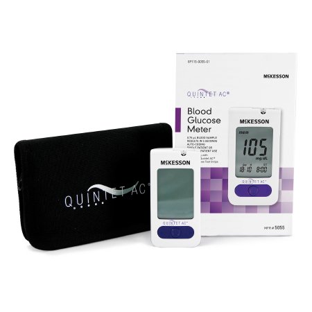 Blood Glucose Meter QUINTET AC 5 Second Results Stores up to 500 Results No Coding Required