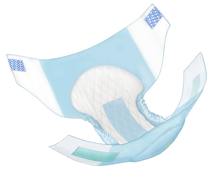 Unisex Adult Incontinence Brief Wings X-Large Disposable Heavy Absorbency