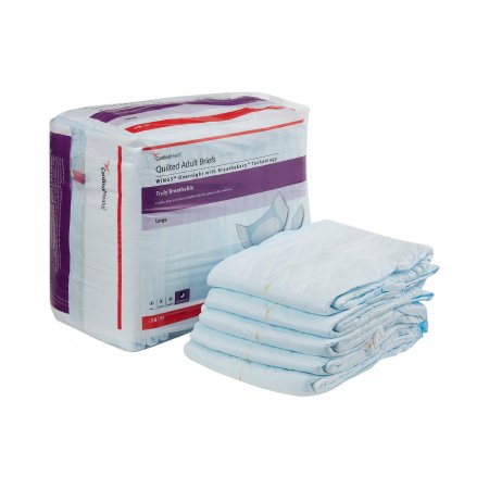 Unisex Adult Incontinence Brief Wings Medium Disposable Heavy Absorbency