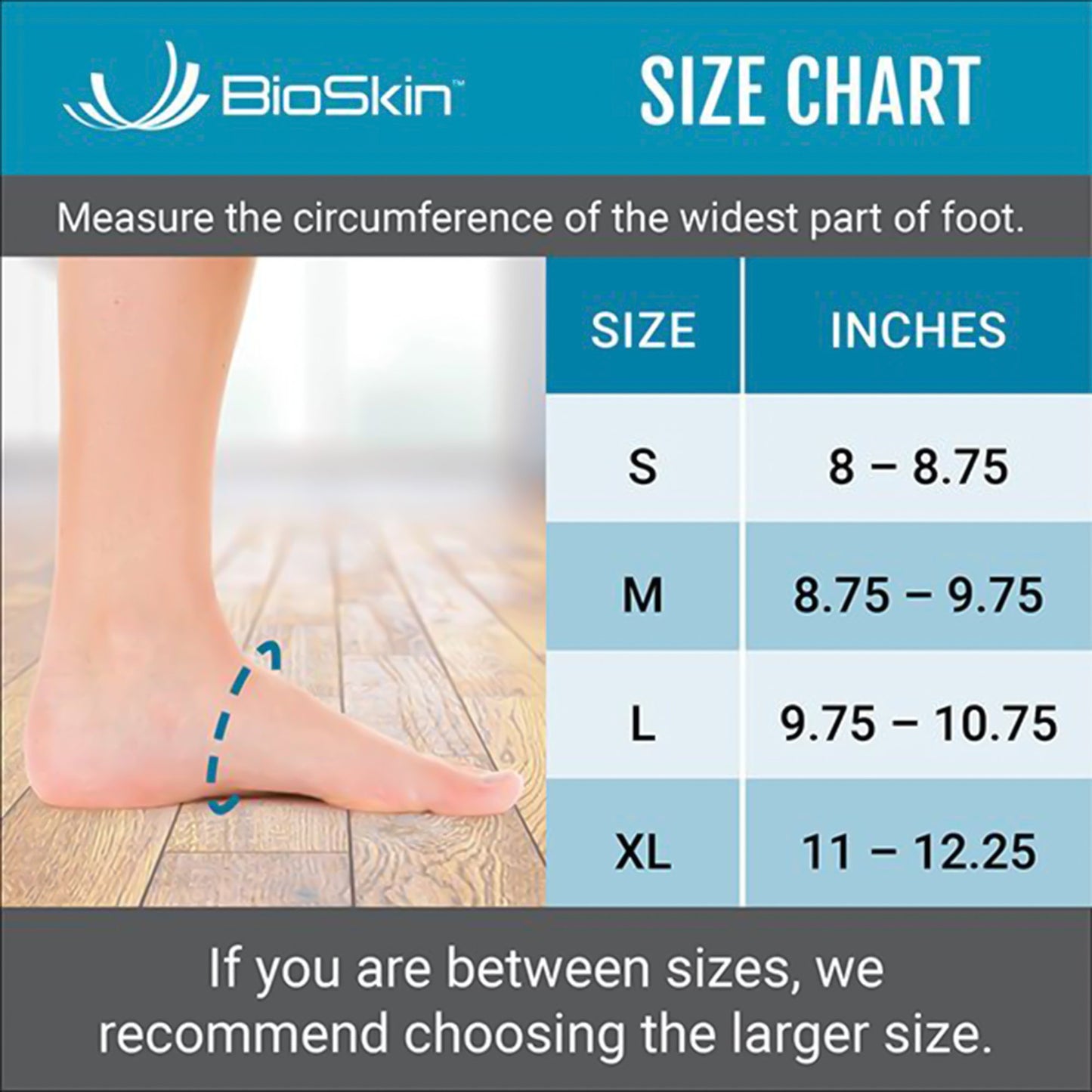 Ankle Brace BioSkin TRILOK Medium Strap Closure Male 7 to 9-1/2 / Female 8 to 11 Foot