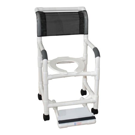 Shower Chair MJM International Fixed Arms PVC Frame Mesh