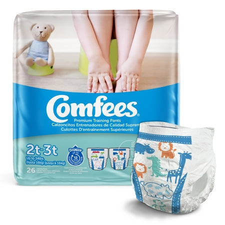 Comfees Toddler Training Pants, Pull On with Tear Away Seams, Disposable, Moderate Absorbency