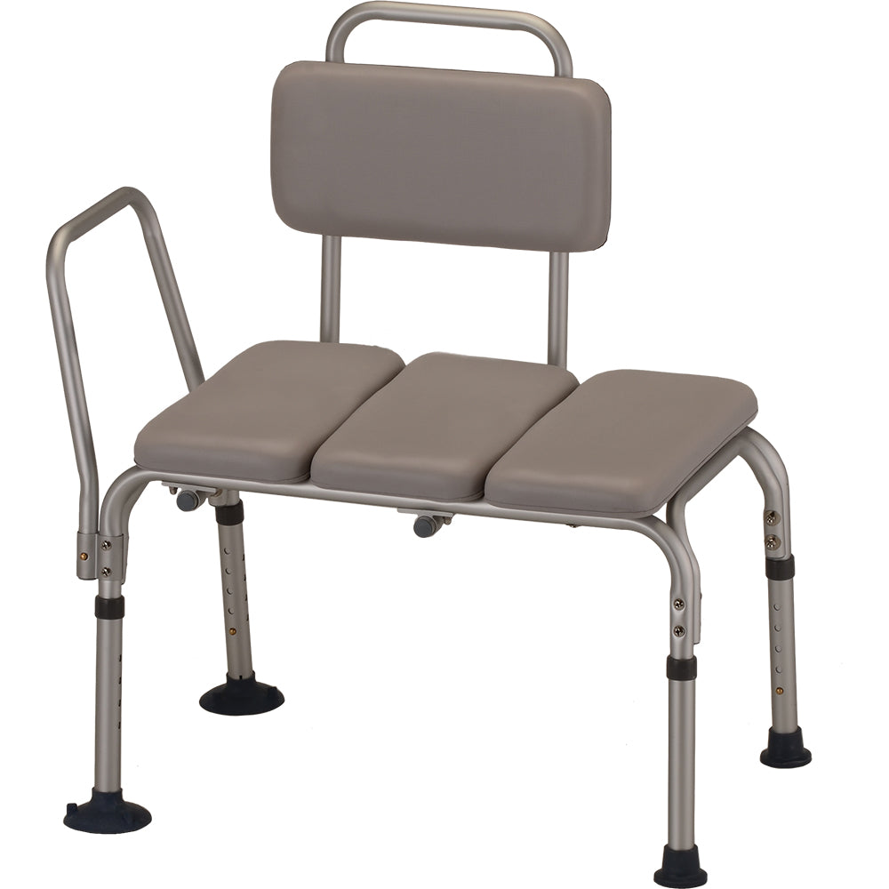 Padded Transfer Bench with Detachable Back