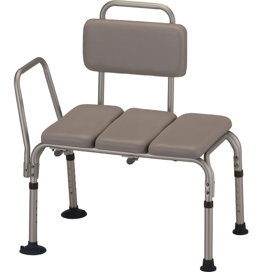 Padded Transfer Bench with Detachable Back