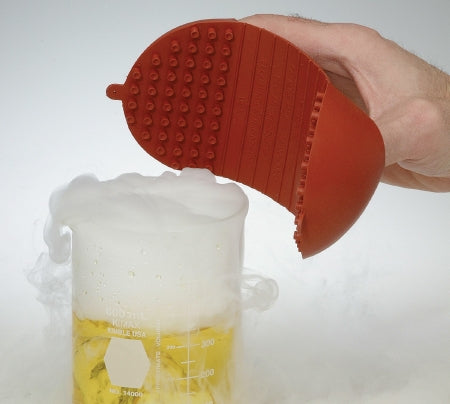 Temperature Protection Mitt Hot-Hand One Size Fits Most Silicone Red Without Cuff NonSterile