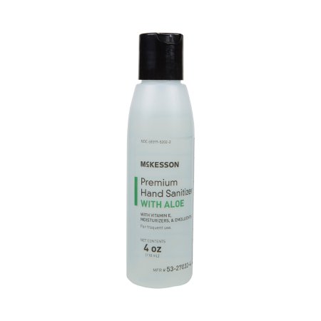 Hand Sanitizer with Aloe McKesson Premium 2 oz. Ethyl Alcohol Gel Bottle