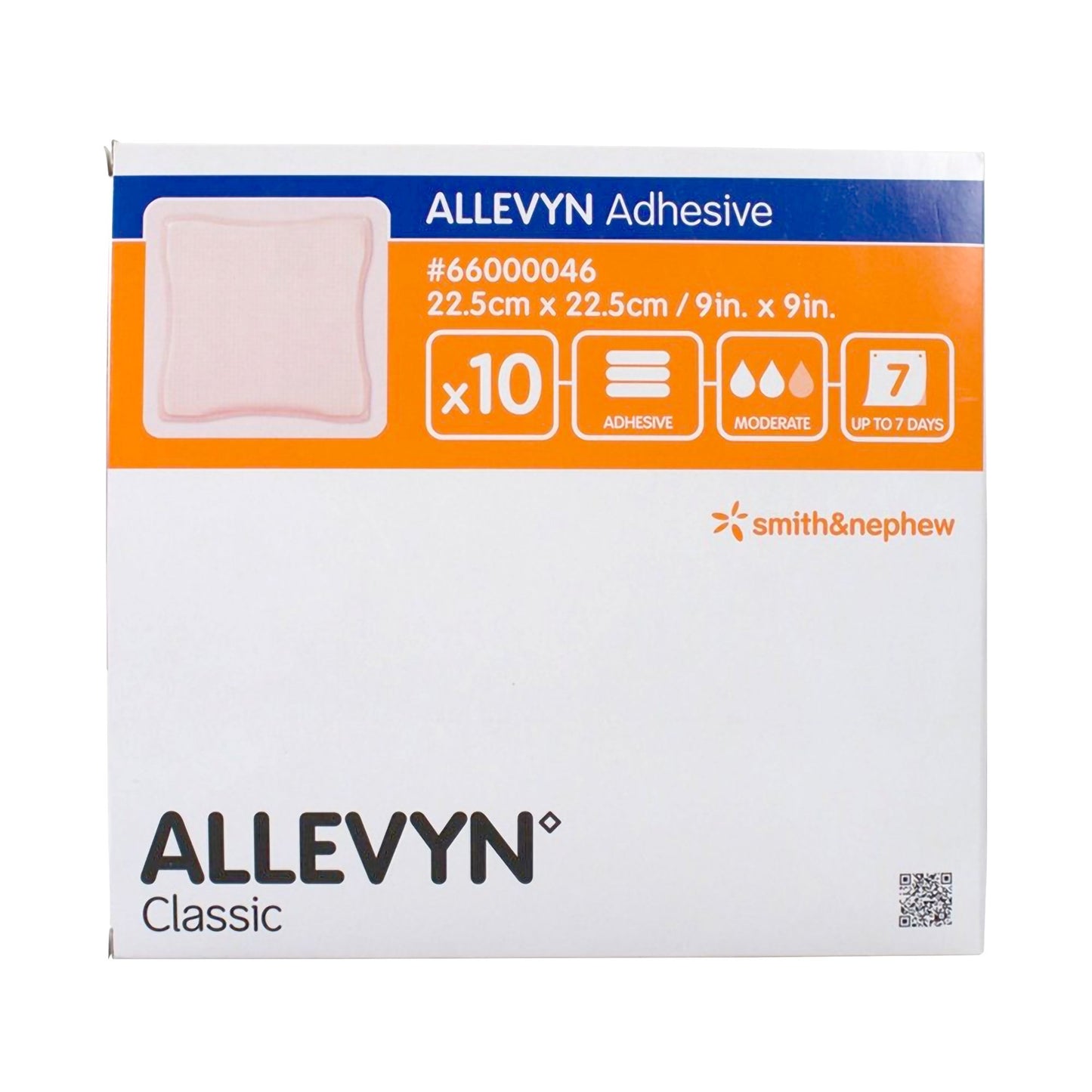 Allevyn Adhesive Foam Dressing 9 x 9 Inch with Border – Sterile