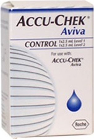 Blood Glucose Control Solution Accu-Chek Aviva 2 X 2.5 mL Level 1 & 2