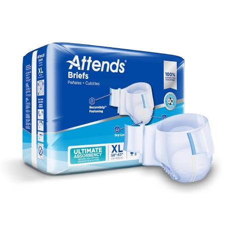 Unisex Incontinence Brief Attends Disposable Heavy Absorbency