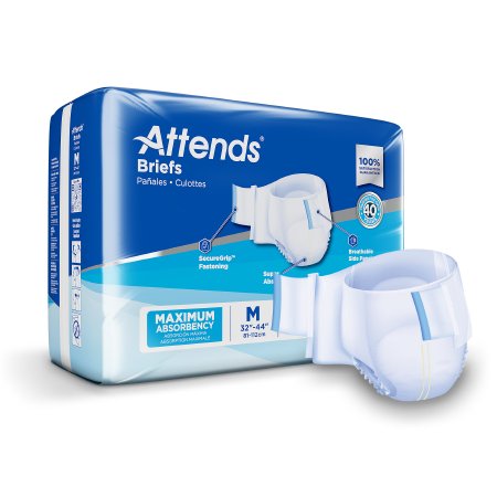 Unisex Incontinence Brief Attends Disposable Heavy Absorbency