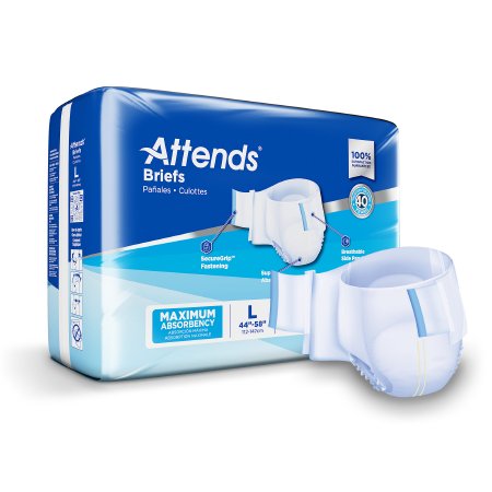 Unisex Incontinence Brief Attends Disposable Heavy Absorbency