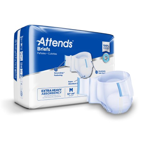 Unisex Incontinence Brief Attends Disposable Heavy Absorbency