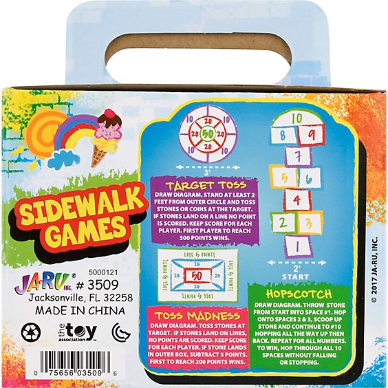 Ja-Ru Chalked Super Pack Sidewalk Chalk Games – 20 Sticks, Assorted Colors