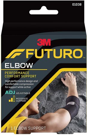 Elbow Support 3M Futuro One Size Fits Most Left or Right Elbow Black