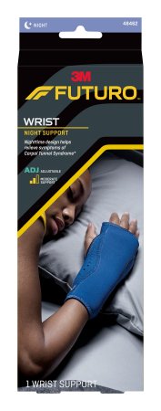 Night Wrist Brace Futuro Fabric / Metal Left or Right Hand Navy Blue One Size Fits Most