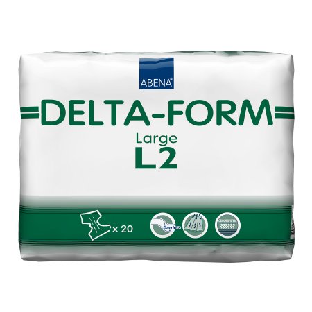 Unisex Adult Incontinence Brief Abena Delta-Form Large Disposable Heavy Absorbency