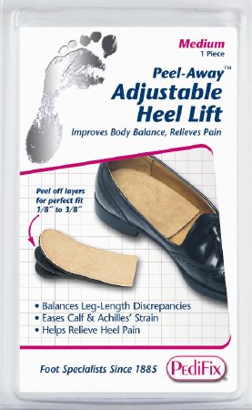 Heel Lift Adjust-A-Heel Lift Large Without Fastening Male 9 and Up / Female 11 and Up Foot