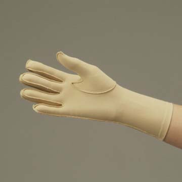 Compression Glove Full Finger Over-the-Wrist Length Left and Right Hand Stretch Fabric