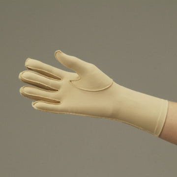Compression Glove Full Finger Over-the-Wrist Length Left and Right Hand Stretch Fabric