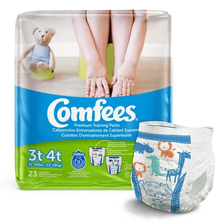 Comfees Toddler Training Pants, Pull On with Tear Away Seams, Disposable, Moderate Absorbency