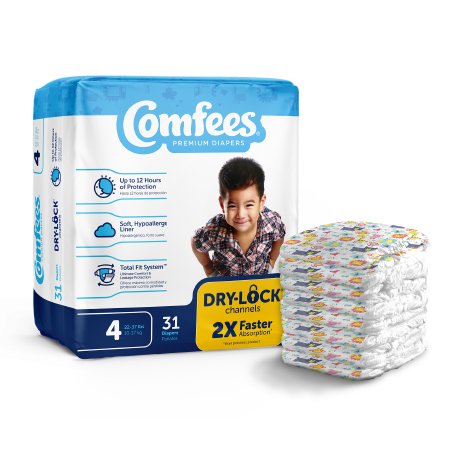 Comfees Baby Diapers – Disposable, Moderate Absorbency
