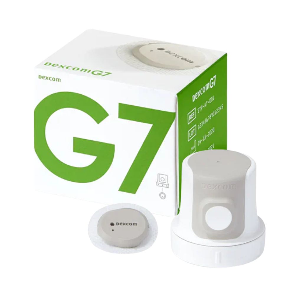 Dexcom G7 Sensor/Transmitter Kit Retail Package for Discreet and Advanced Glucose Monitoring (1/Box)