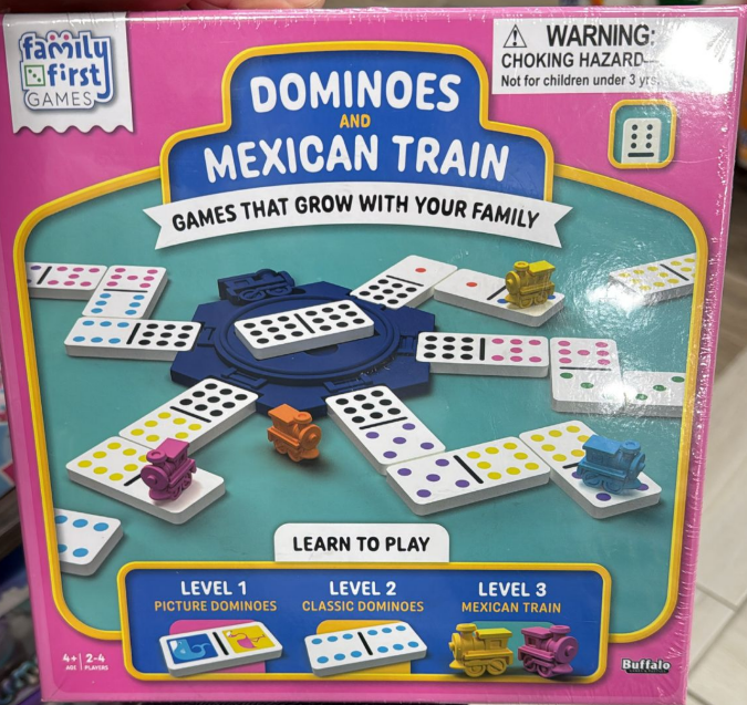 Dominoes & Mexican Train Game – Family First Games (Ages 4+)