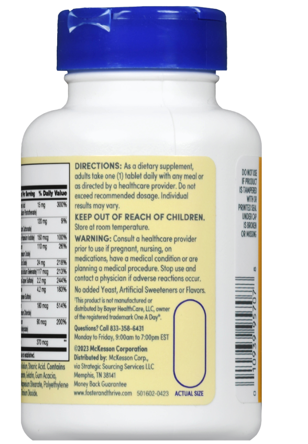 One Daily Men's 50+ Gluten Free Multivitamin