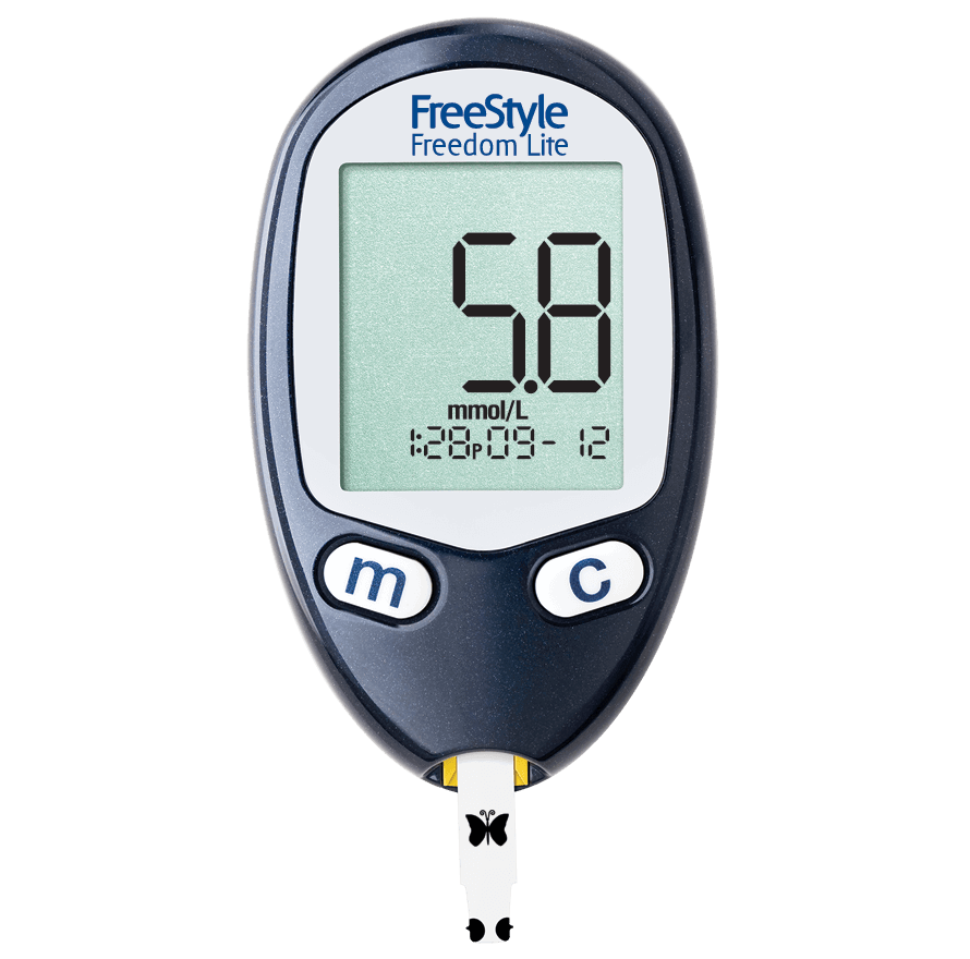 Blood Glucose Meter Freestyle Freedom 5 Second Results Stores up to 400 Results No Coding Required Abbott