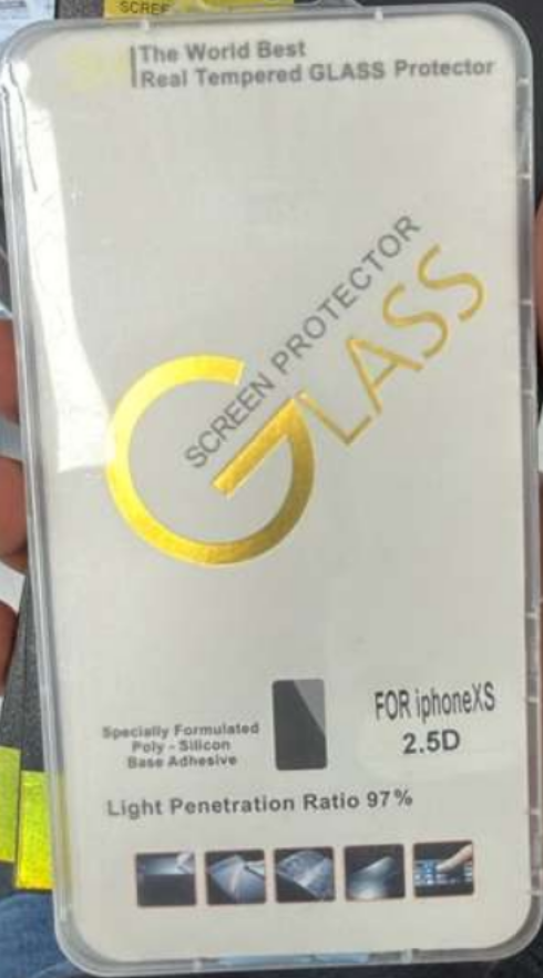 iPhone XS Tempered Glass Screen Protector Ultra Clear 97% Light Transmission