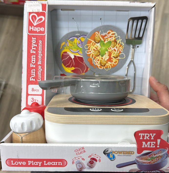 Hape Fun Fan Fryer – Realistic Pretend Play Cooking Set