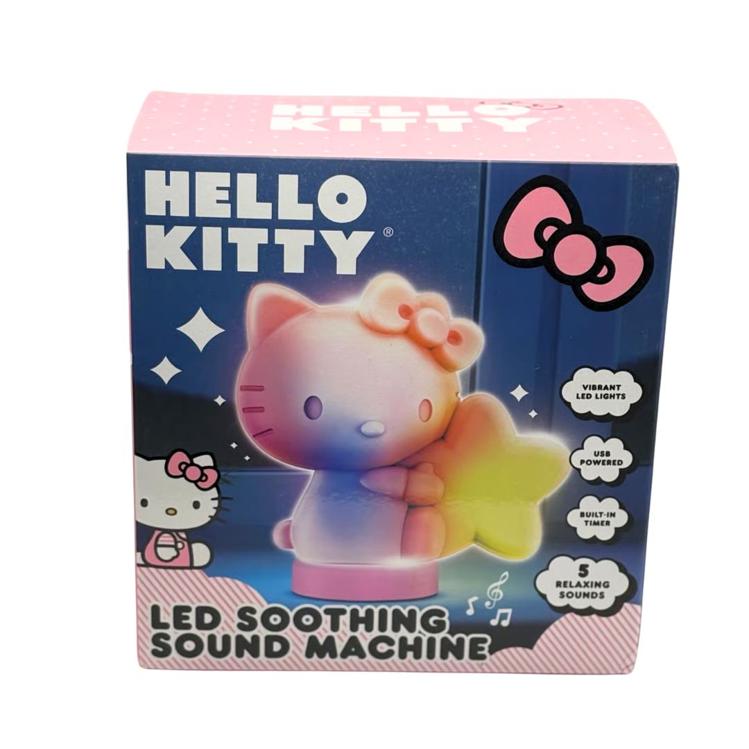 Hello Kitty LED Soothing Sound Machine – Pink Night Light for Kids