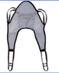 Bath Sling Hoyer 4 Point Cradle With Head Support Small 600 lbs. Weight Capacity