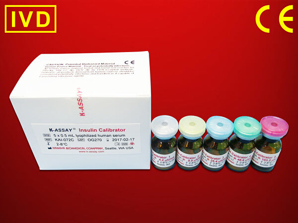 Calibrator Set K-ASSAY Insulin 5 X 0.5 mL For Two-Reagent Clinical Chemistry Analyzers