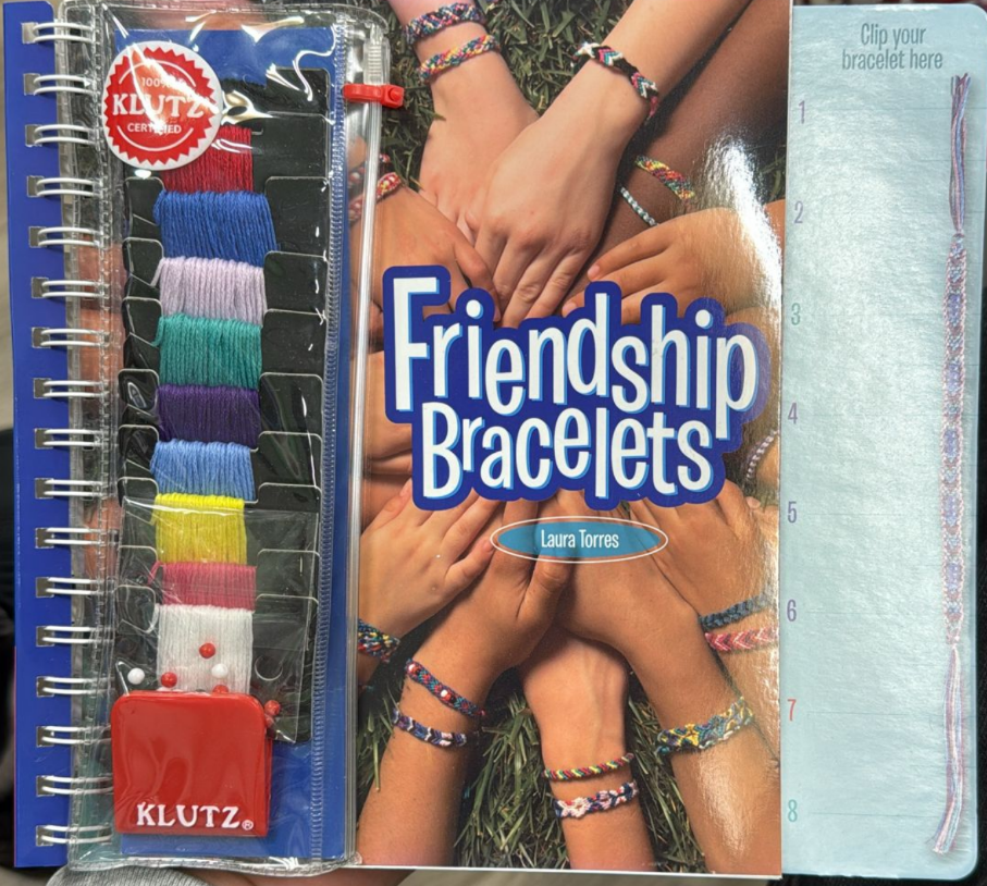 KLUTZ Friendship Bracelets Craft Kit for Kids – DIY Woven Bracelets with Floss, Beads & Instruction Book
